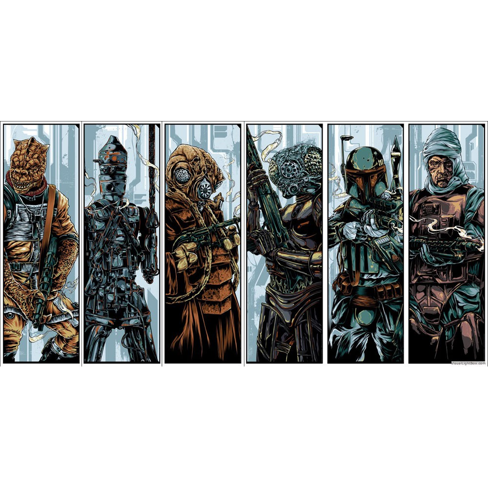 STAR WARS - THE BOUNTY HUNTERS (set of 6 prints)