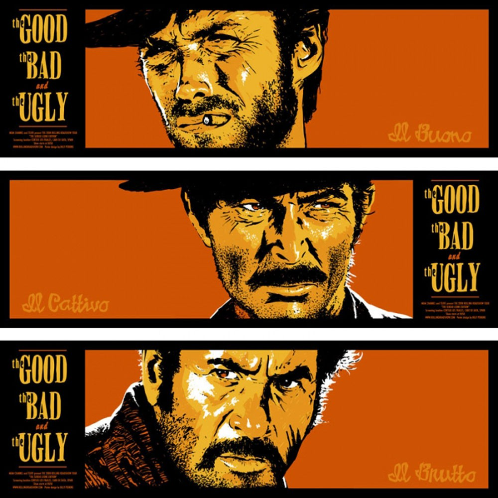 GOOD THE BAD THE UGLY (THE) (set of 3 prints)