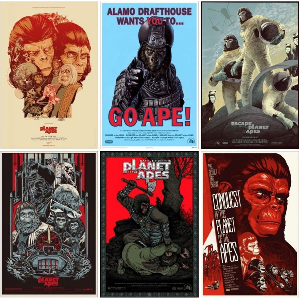 PLANET OF THE APES (set of 6 posters)